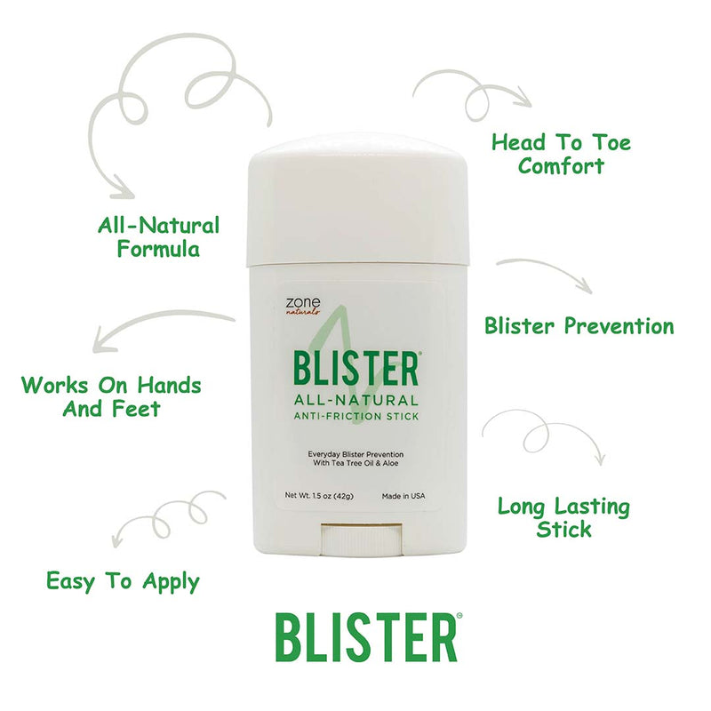 Blister Prevention and Relief - All-Natural Anti-Friction Stick – Zone  Naturals